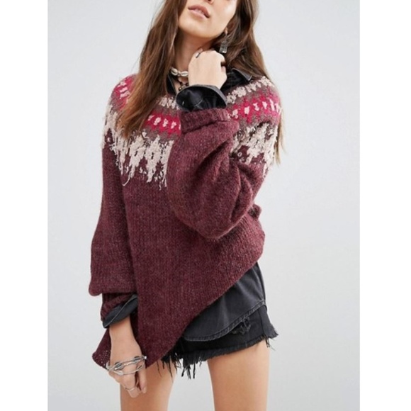 Free People Sweaters - Free People Baltic Fairisle Boat Neck Sweater